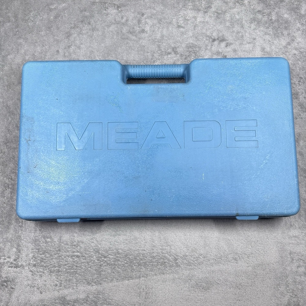 Meade Telescope Starter Kit Tripod Eyepieces‎ Blue Carry Case Untested